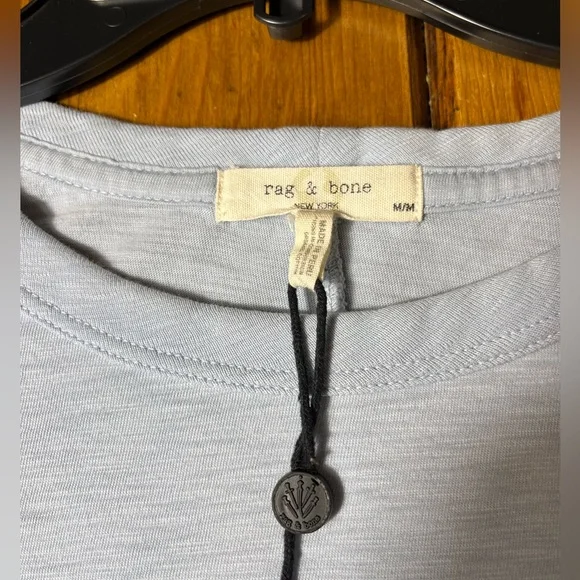 rag & bone Pale Blue Short-Sleeve Crewneck Tee - Picture 2 of 4